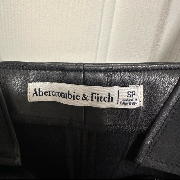 Abercrombie Fitch Vegan Leather Shift Mini Dress Size Small Petite NWT - Picture 5 of 7